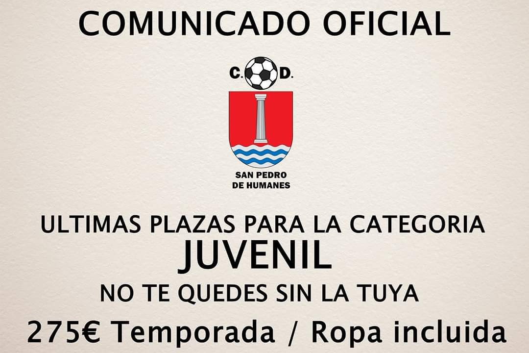 CD_SanPedro's tweet photo. ¿Aún no te has decido donde jugar? Vente a jugar con los mejores, vente al Sanpe con un proyecto deportivo apasionante y con opciones de debutar con el primer equipo. Abrenos MD y te resolveremos las dudas. https://t.co/3mOJuOgYVL