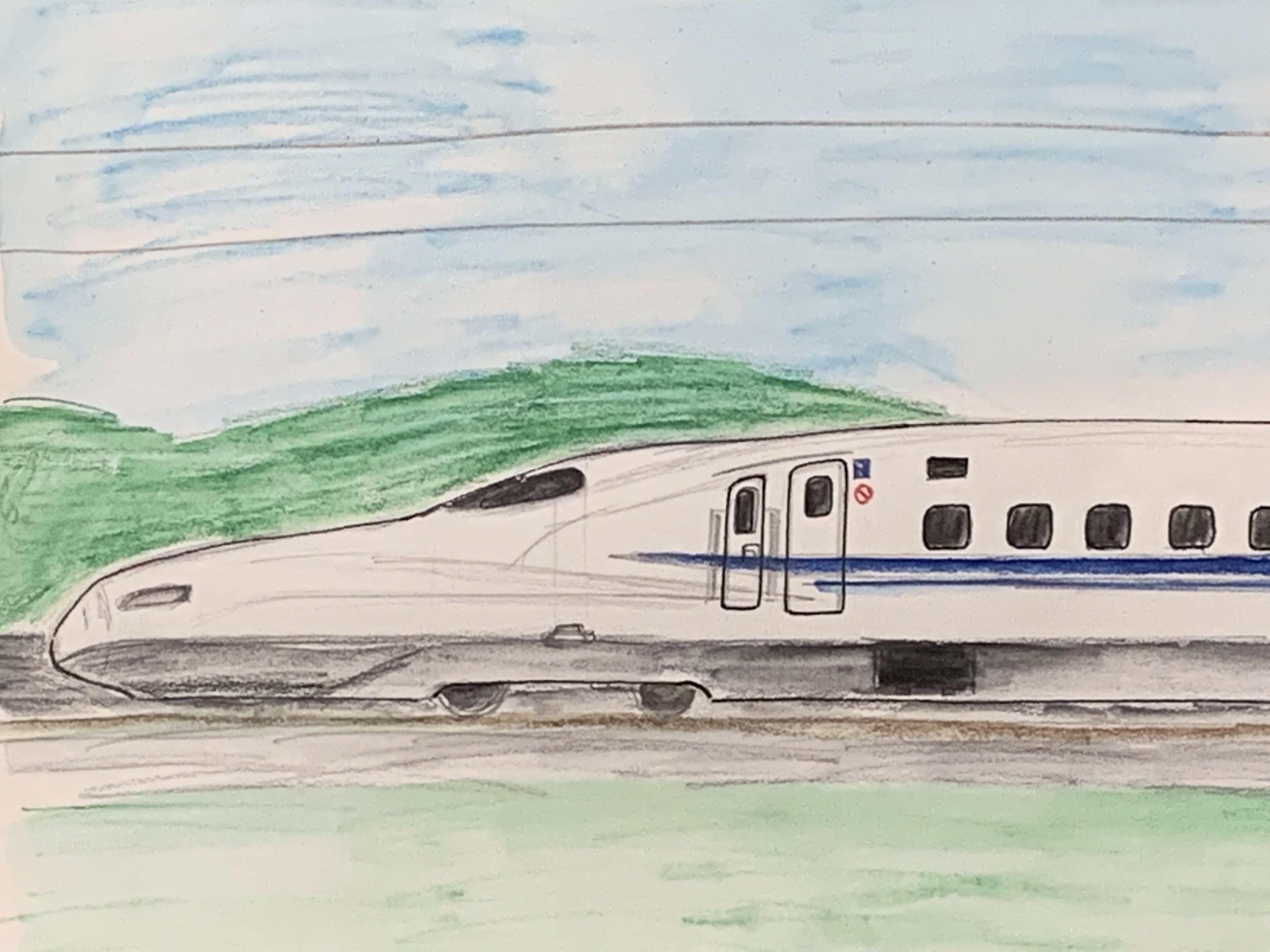 N700k N700系のイラストの背景にもう一つの色を追加しました 新幹線 N700系 T Co Ns1tbijwp5 Twitter