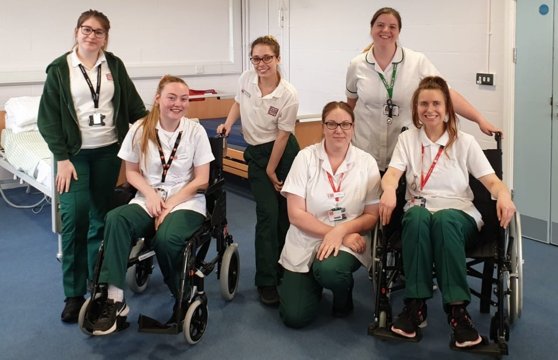 SarahcollinsOT's tweet photo. Occupational Therapy Students enjoying their time at the wheelchair clinic delivered at the Independent Living Centre, Llanelli! Benefiting from spending time with our skilled OT staff! #OccupationalTherapy #investinothers https://t.co/Xg2Rwzfoi8