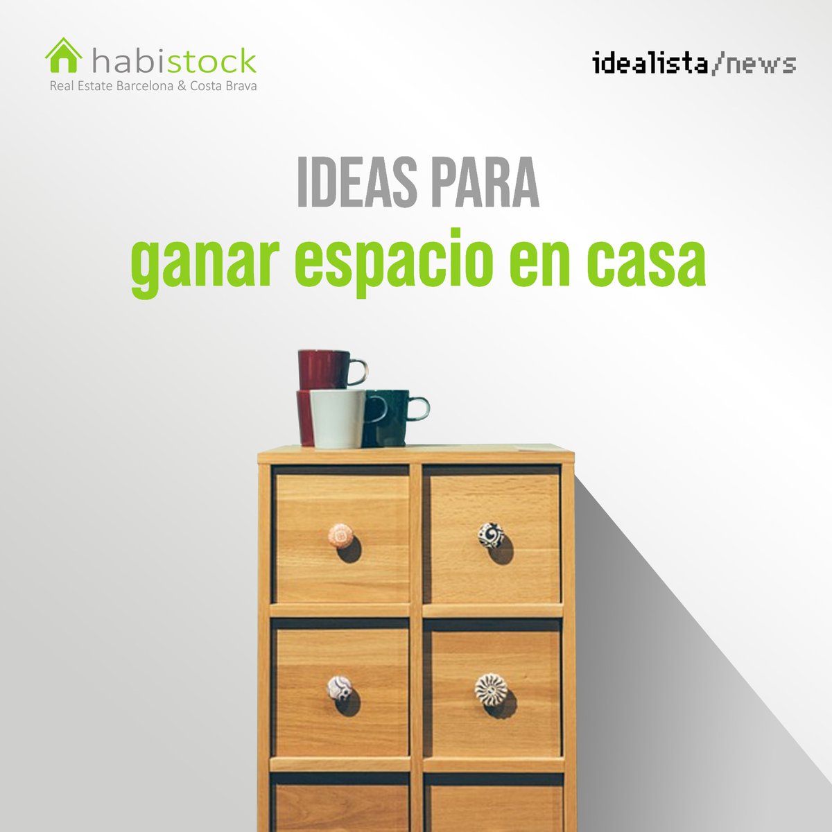 HabiStock's tweet photo. ¡#Habistock está de vuelta! Hoy traemos un #post, a través de @idealistacom, con algunos consejos para ganar espacio en tu #casa.  Clica el siguiente link 👉 https://t.co/ubkGjAmvvN
#RealEstate #Inmobiliaria #Barcelona #Deco #Decoration #Decoracion #hogar #home #idealista #news https://t.co/4N5YcDIfMI