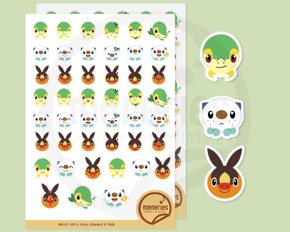 Pokemon Unova Stickers