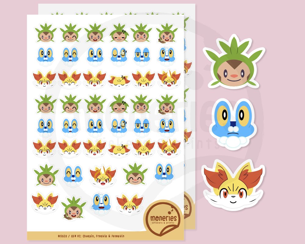 Pokemon Unova Stickers