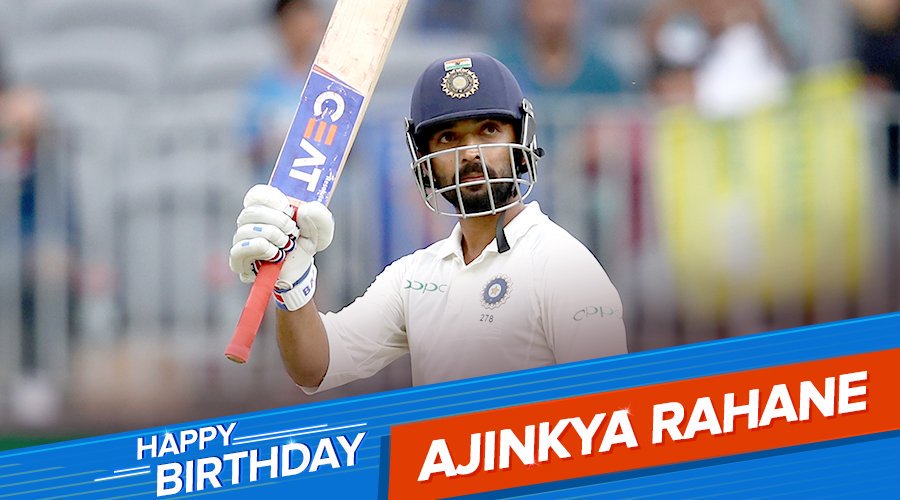 Happy birthday Ajinkya Rahane Sir..   