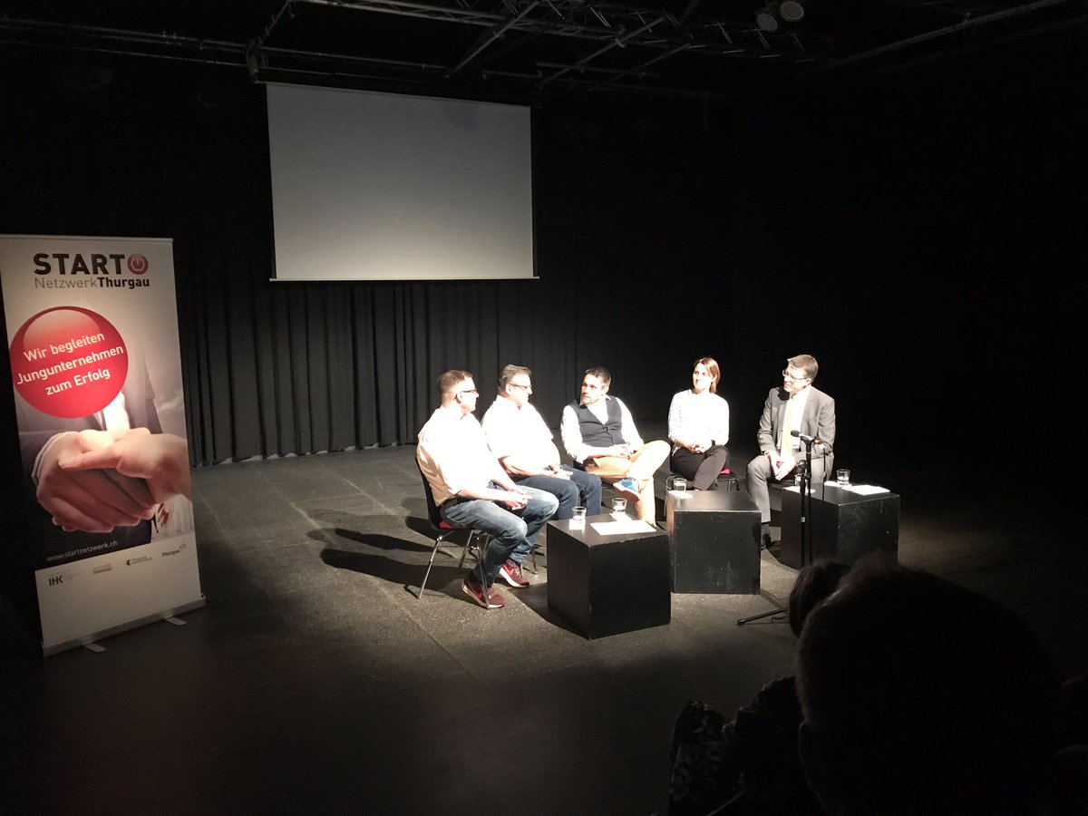Interessantes Podium zum Thema #Unternehmensnachfolge heute im Theater Thurgau in Weinfelden. Vielen Dank an die Teilnehmer und für die spannenden Inputs!