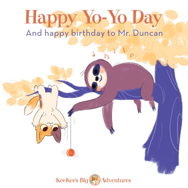 KeeKeeAdventure's tweet image. It is hard to believe it is already that time again... Yo-Yo Day! This is a day that has its ups and downs! &amp;gt;^..^&amp;lt; #YoyoDay Made popular in the U.S. in the 1950s by the Duncan family, toys like the yo-yo have been around for thousands of years!