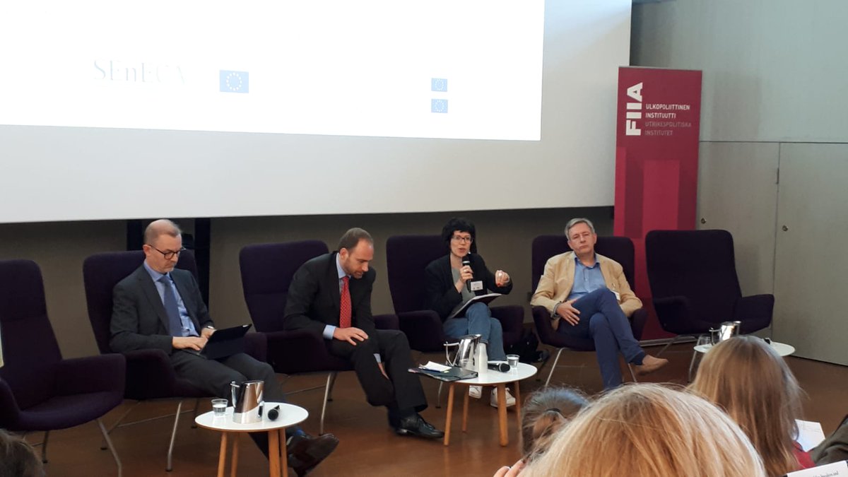 'The EU needs to focus its attention on safe passage over the Mediterranean and on how to reach Europe legally', advocates Elisa Pascucci during the #FutureofEurope and #InDivEU panel at #PPCHelsinki
<a href="/FIIA_fi/">FIIA</a>