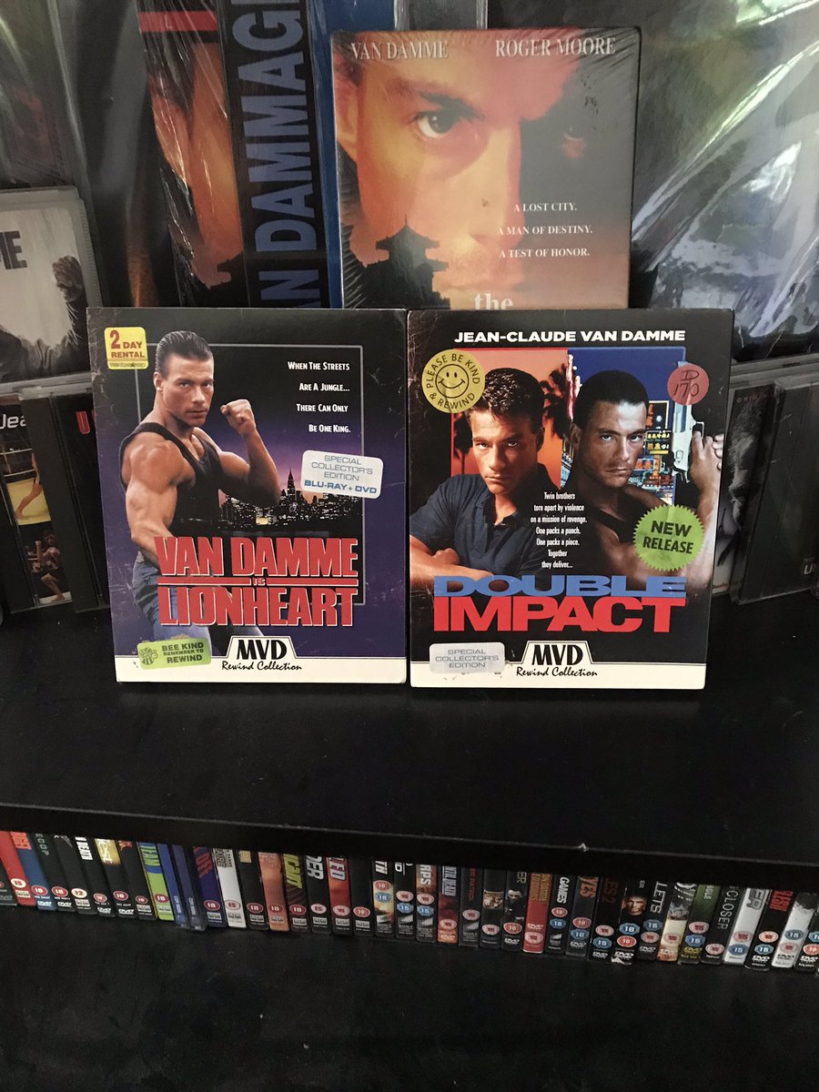 Jon_Sedgwick's tweet photo. Latest edition to my @JCVD collection, Double Impact Special Edition Blu-ray part of the #MVDvisual Rewind Collection #JCVD https://t.co/A8FDuHW1lz
