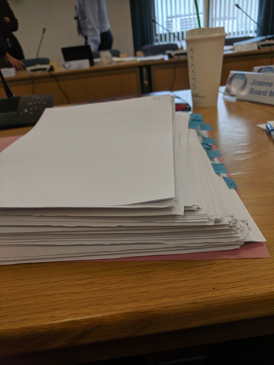 Joanne_Bunting's tweet photo. This was my little bundle for the policing board yesterday. Plenty to get our teeth into. Back this morning for the day. Many important items on the agenda for both the private and public meeting. Please note the public meeting will now be held at 4pm. #accountablepolicing https://t.co/Gf4DNgQwBl
