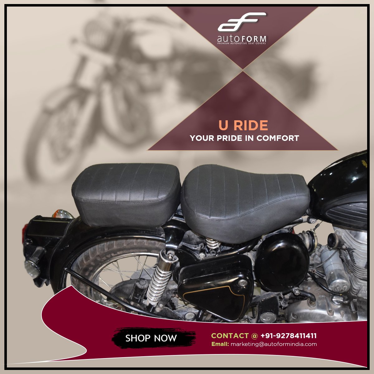 Autoform India on Twitter "Get Autoform's U Ride Seat Cover for your
