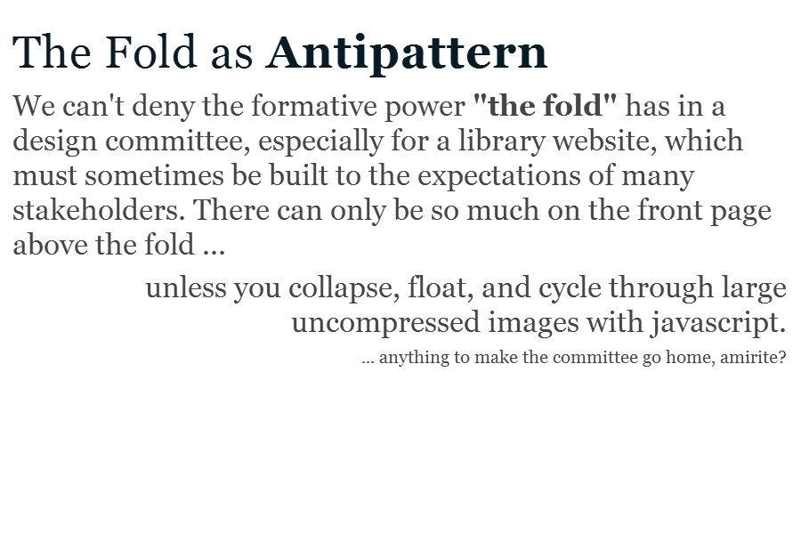 schoeyfield's tweet image. This screenshot from a #libweb talk I gave six years ago came-up in timehop.