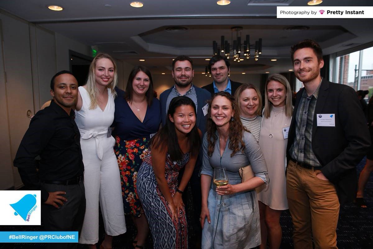 haileymdriscoll's tweet photo. Brought home the hardware last night at the @PRClubofNE #BellRinger awards! @MarchComms https://t.co/lF6NhnNp1H