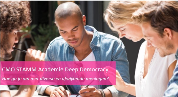 CMOSTAMM's tweet photo. Hoe luister je oprecht naar individuen? Hoe ga je om met afwijkende meningen? Tijdens de CMO STAMM Academie ‘Deep Democracy’ nemen we je mee in de theorie en de concrete ervaringen met ‘Insluiting in plaats van Uitsluiting’. Ben je er ook bij op 27 juni? https://t.co/pwvMIs3FyP https://t.co/l5Tjh1zxBK