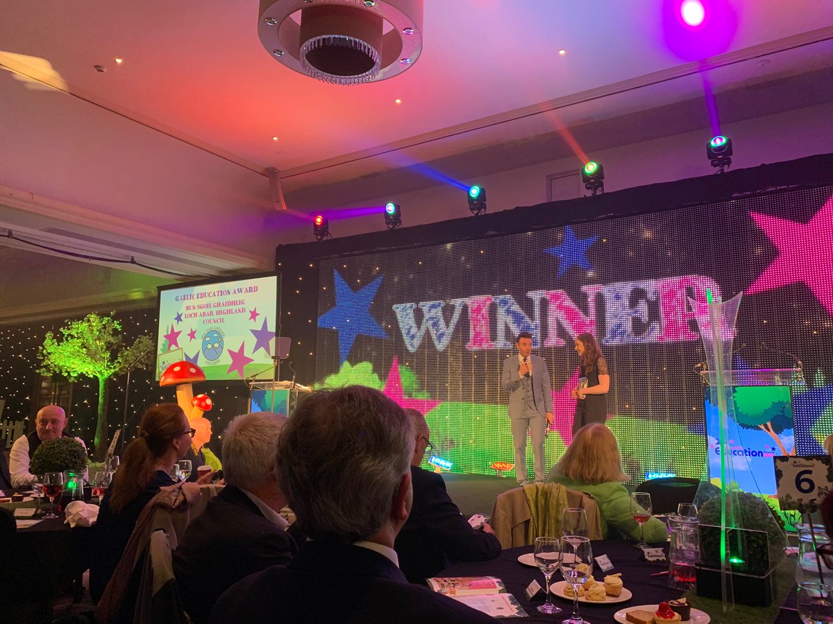 bnagfoghlam's tweet photo. Congratulations to @bsglochabar who won the Gaelic Medium Education Award at the Scottish Education Awards yesterday. Congratulations also to Bun-sgoil Stafainn &amp; Bun-sgoil Baile a’ Mhanaich who were shortlisted. 

@bordnagaidhlig1 

#Gàidhlig #ScotEdAwards https://t.co/nvJyQyVegM