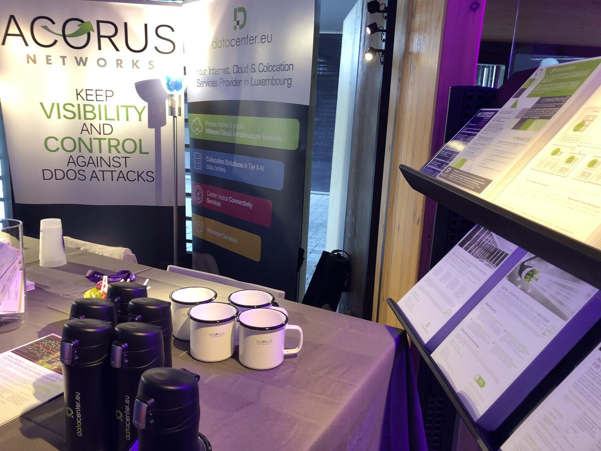 acorusnetworks's tweet image. Retrouvez @acorusnetworks and @DatacenterEU sur "Les rencontres de la sécurité" par @ExcelliumSA jusque 17h30 avec @benjamin_schilz et @BenoitDefoug au @mondorf_lu #DDOS #sécurité #meeting #Cloud #infra #Luxembourg