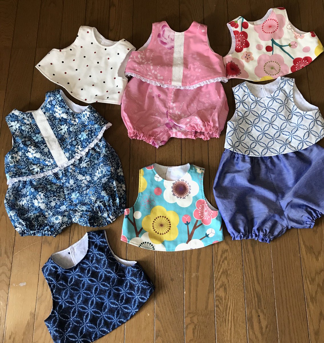 Hotaru キッズベビー A Twitter 余った布でスタイとカボチャパンツを作りました Only Oneです Handmade ハンドメイド好きな人と繋がりたい スタイ カボチャパンツ 余り布