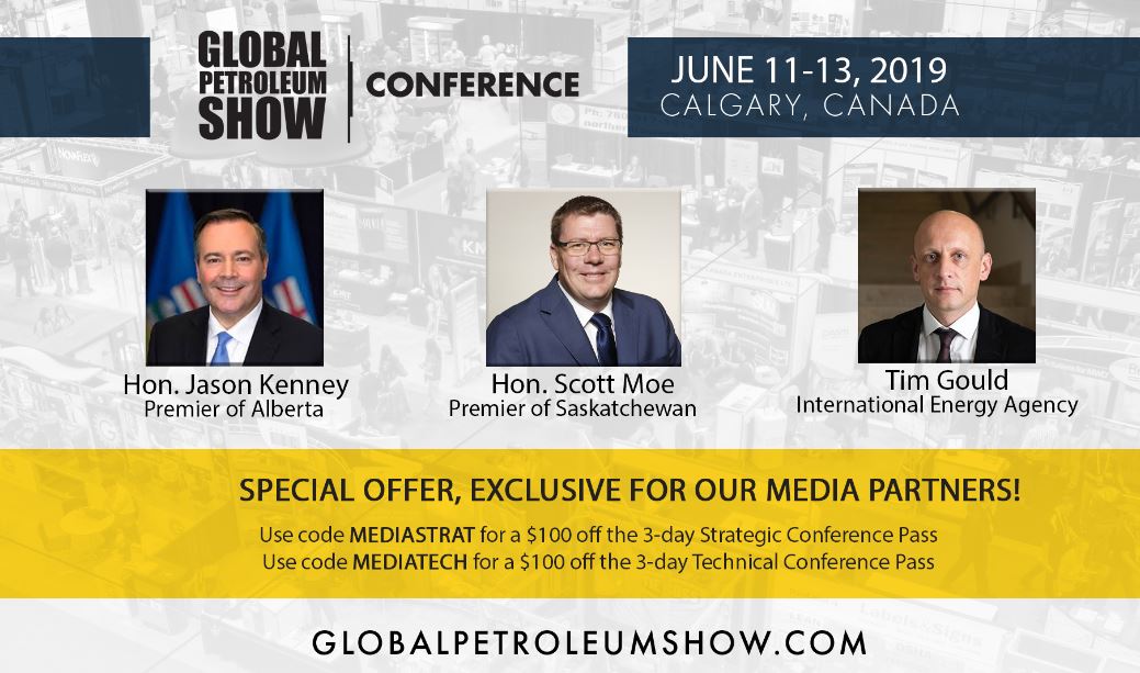 SweetCrudeRep's tweet image. GLOBAL PETROLEUM SHOW

Join your host and emcee Danielle Smith for three days as the "who's who" of the global oil and gas community, converge under one roof to debate and...tiny.cc/kv5v7y