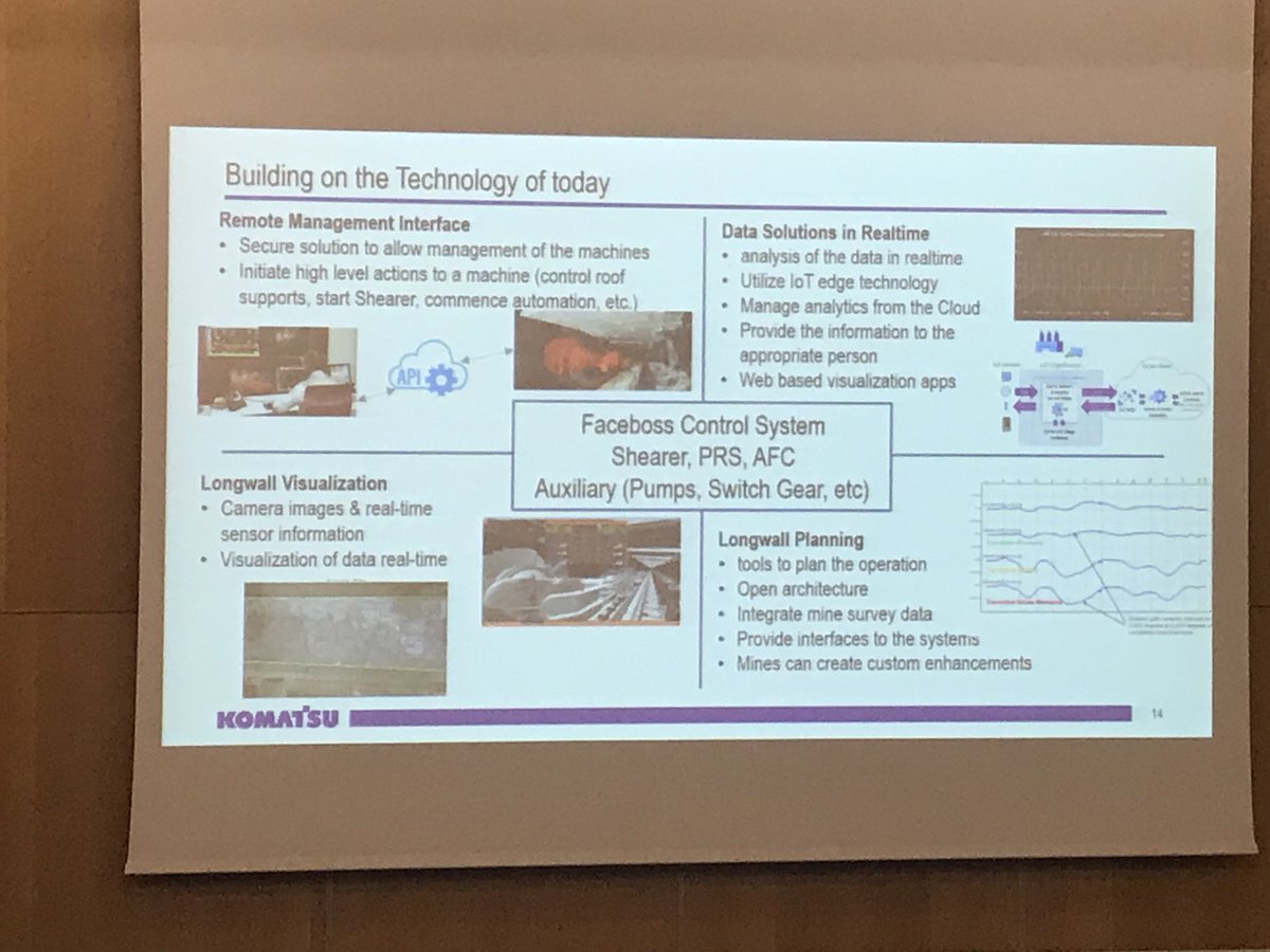 im_mining's tweet image. #APCOM2019: @KomatsuMining's Willem Fourie says #longwallmining #automation has already come a long way but advances are still being made in #visualisation, #datasolutions in #realtime, #planning &amp;amp; #remotemanagement #interfaces #futureofmining bit.ly/31dzk3B @Industry_40
