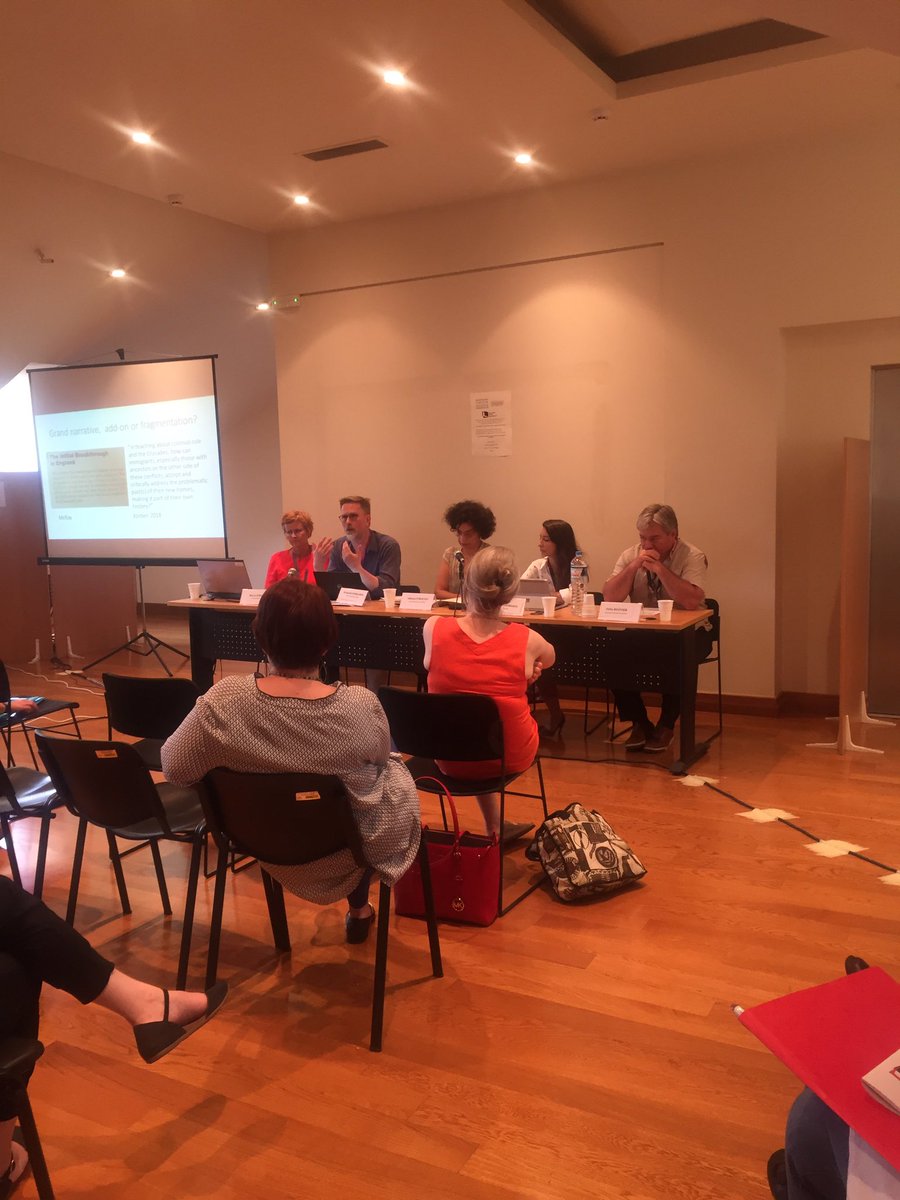 trionacheile's tweet photo. @KennethNordgren and Maria Johansson introduce conceptual framework for intercultural historical leaning #irahsse #airshss Athens 2019 https://t.co/bdJOWsIPif