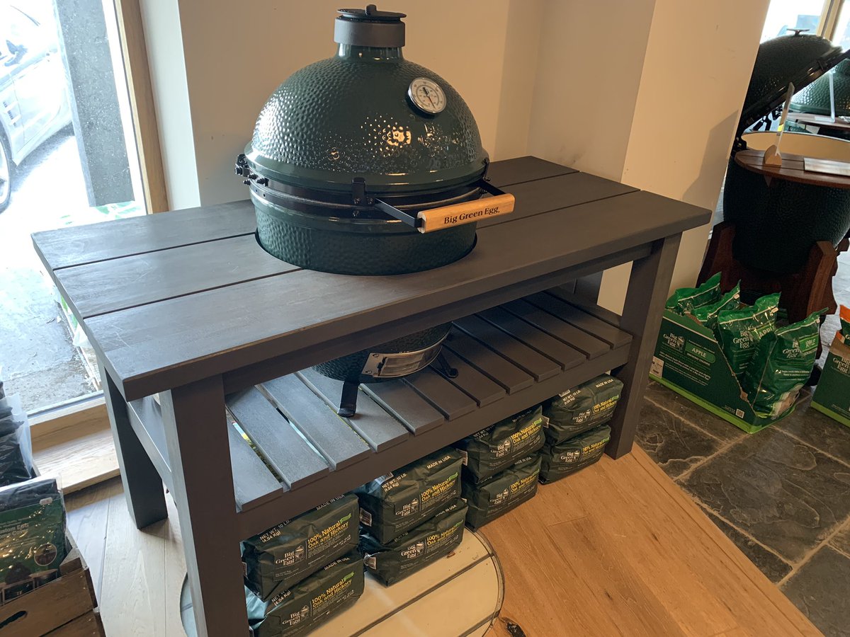 Looking for a great deal on a <a href="/BigGreenEggUK/">Big Green Egg UK</a>? We currently have over £200 of this ex-display Large Egg with Slate Grey table due to the table being discontinued. Get in touch for more details #biggreenegg #table #bbq #summer #garden #offer #sale