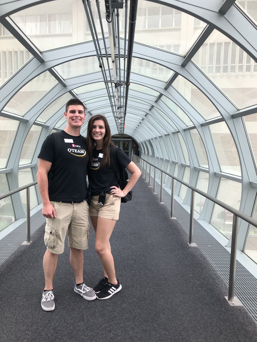 Spotted some <a href="/IUPUIOTEAM/">IUPUI OTEAM</a> friends on campus yesterday 🐾 They’re doing a fantastic job welcoming our new Jags to campus. #iupui
