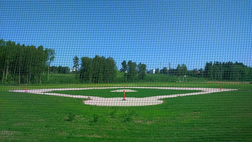 BaseballFinland's tweet photo. The baseball field in Myllypuro in eastern Helsinki is coming along quite nicely! Hoping to play our first games there in July/August. 
📷: Mika Sarjanen
#baseballfi ⚾️🇫🇮 #fieldofdreams #baseballfield https://t.co/S1jp4fBO01