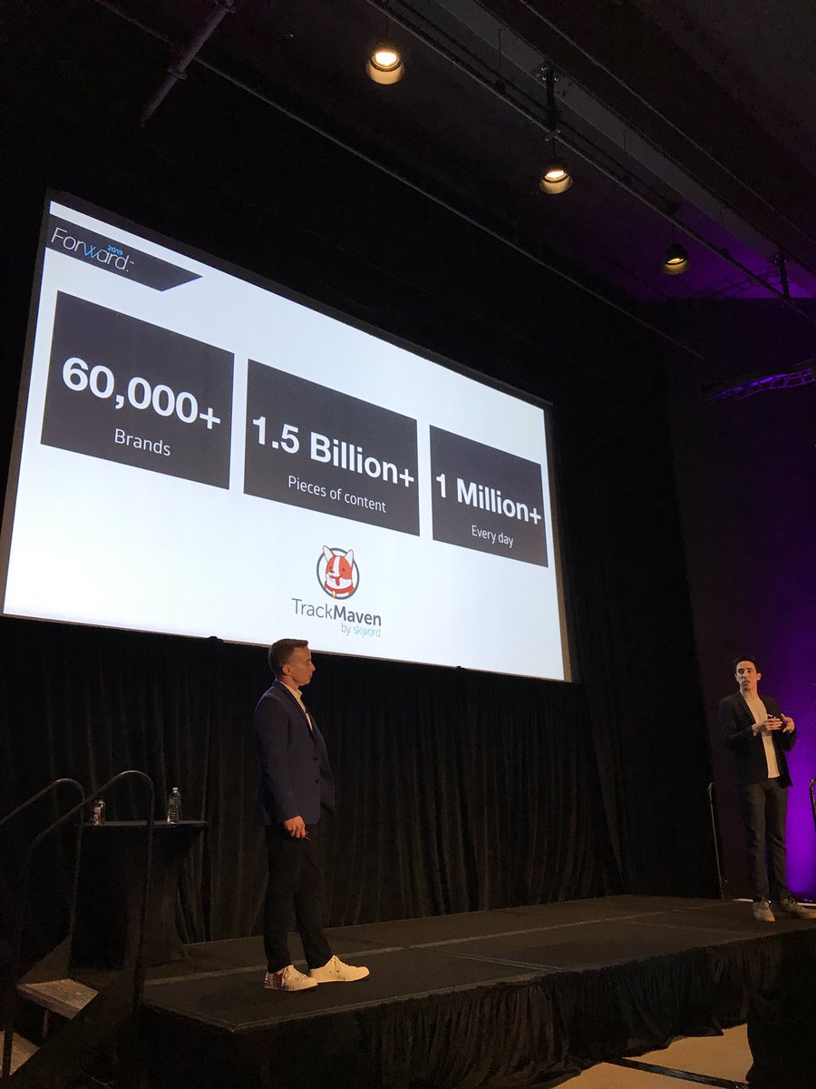 Impressive, @TrackMaven.  #Forward19