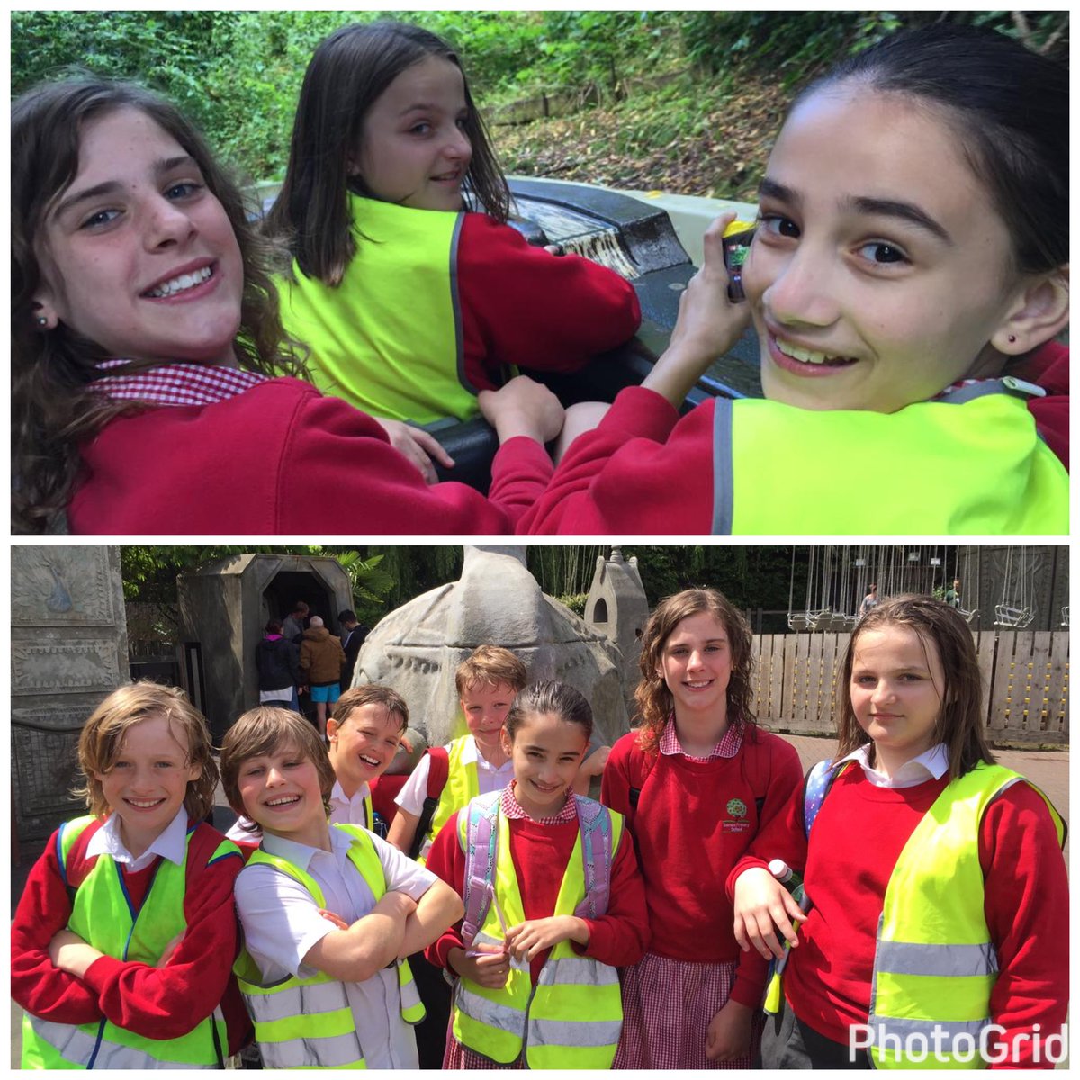 Barnes_Primary's tweet photo. A bit wet #mustbetheweather #y6 #chessington https://t.co/84ed2J4pXI
