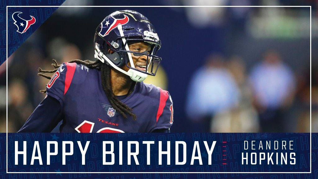 NUUUUUUUK‼️

RT to wish DeAndre Hopkins a happy birthday!
