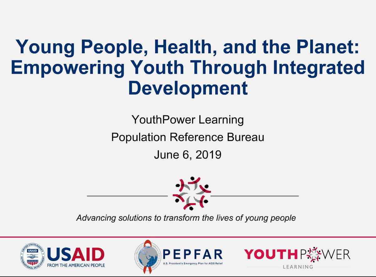 PRBdata's tweet image. Policy Advisor @SmitaGaith shares how using the positive youth development framework and population and environment frameworks can support youth and enhance #integrateddev. #PRBchats @YPLearning @PathfinderInt