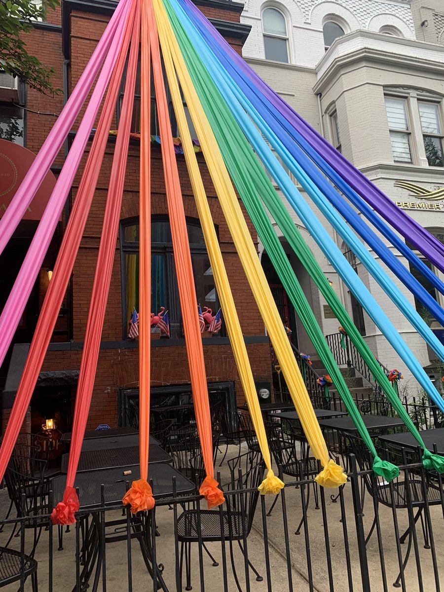 ghweldon's tweet photo. Ok last one:

10. Fancy Restaurant

The apotheosis. The apex. Clean, classy, a STATEMENT bunting. The Pelosi topper is maybe too much of a muchness, but it works. 

10 out of 10 A++++ would bunt again

#GlensToughTalkForPrideBunting https://t.co/h0TH2gugUg