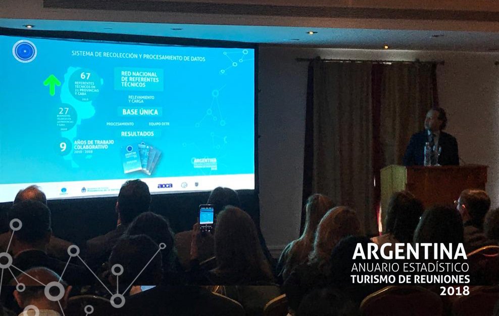 RESULTADOS TURISMO DE REUNIONES 2018 🇦🇷
El director del OETR <a href="/pablosingerman/">Pablo Singerman</a> presentó los resultados estadísticos  #TurismoDeReuniones 
 📊Fueron 6.382 eventos en más de en más de 300 localidades de todo el país. 👏

#EquipoPaís #TurismoDeReuniones 🇦🇷 #Anuario2018