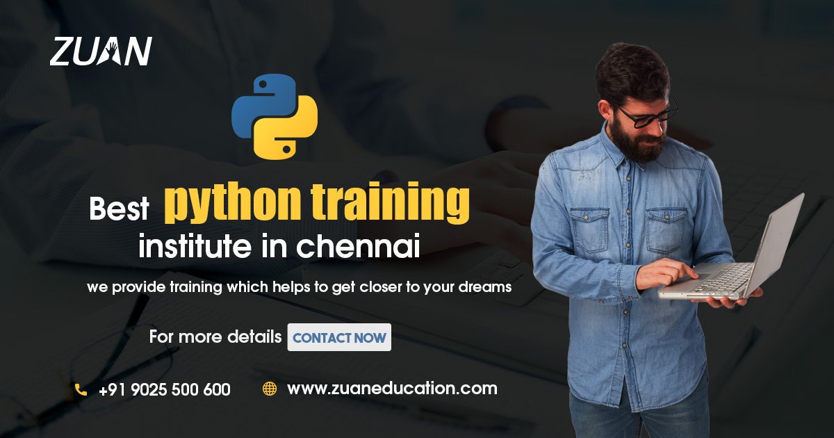 ZuanEducation's tweet image. Looking for a career in Software development
Learn Python Language with @ZuanEducation
Limited time offer !
Grab this opportunity ⏩bit.ly/2VpCTjf
Call ☎️ 9025 500 600 for details.
#pythontrainingchennai #pythoncourse #pythontraininginstitute #zuan_education #student