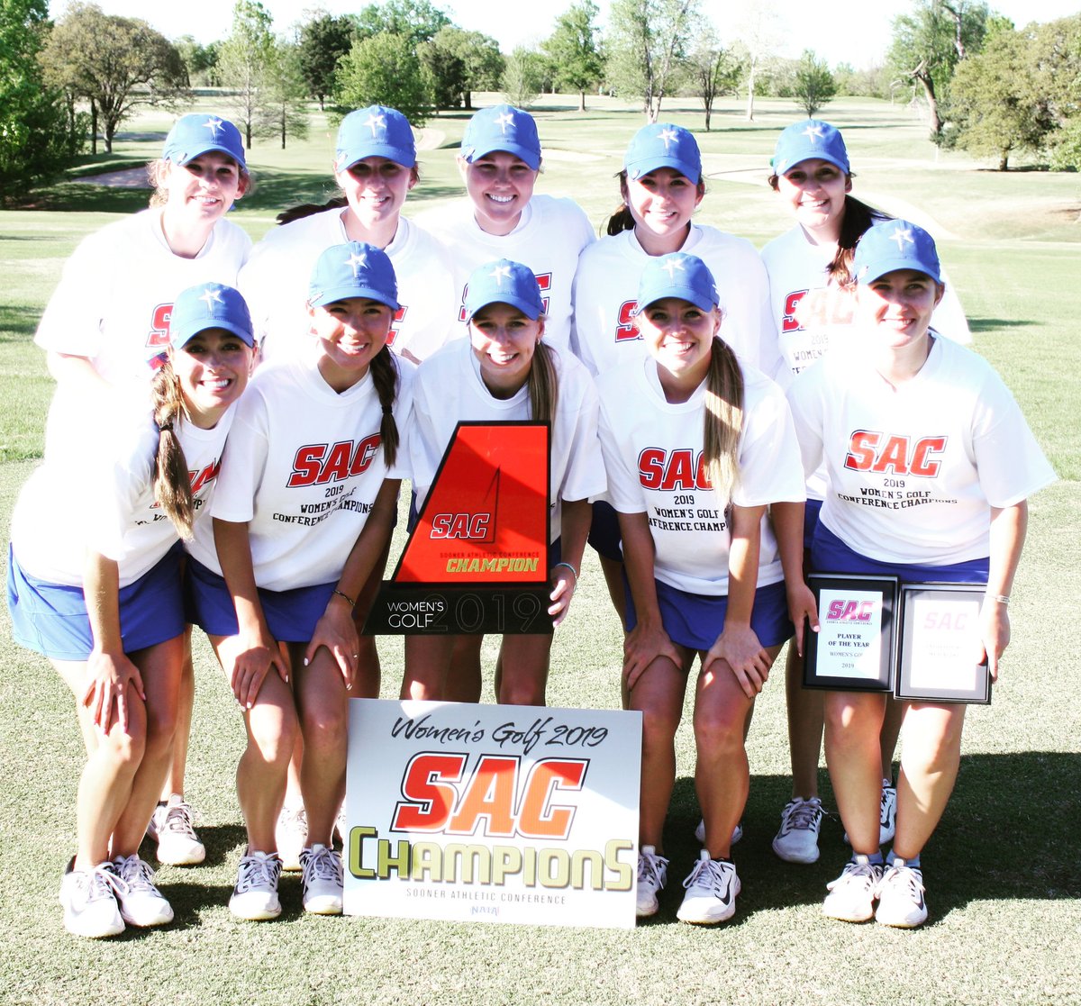 OCU has once again taken the Directors' Cup! Here's a few of the hard-working individuals who helped make a third consecutive <a href="/LDirectorsCup/">Learfield Directors' Cup</a> trophy possible! #thisisOCU #WeareOCUchampions #titletown