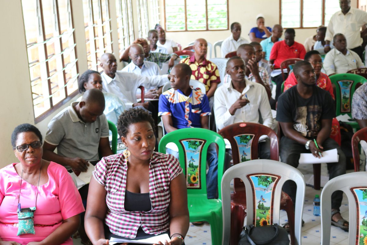 Members of the Public giving their views before The Budget and Appropriations Committee during a public participation excersise on the 2019/2020 Budget estimates today at Kilifi North Sub County at Gede Youth polytechnic.