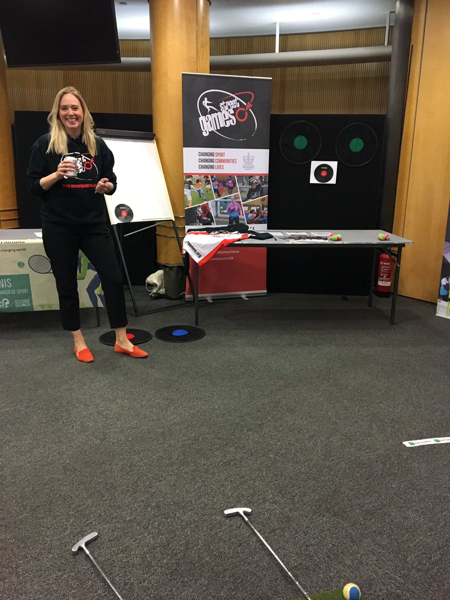 #tbt to Monday of #VolunteersWeek when we attended <a href="/BNPParibasUK/">BNP Paribas UK</a> offices for their launch of #SDGSummerOfSport getting their staff involved in some friendly StreetGolf and TennisDarts competitions 🎯 ⛳️ and to discuss volunteering opportunities #positivebanking