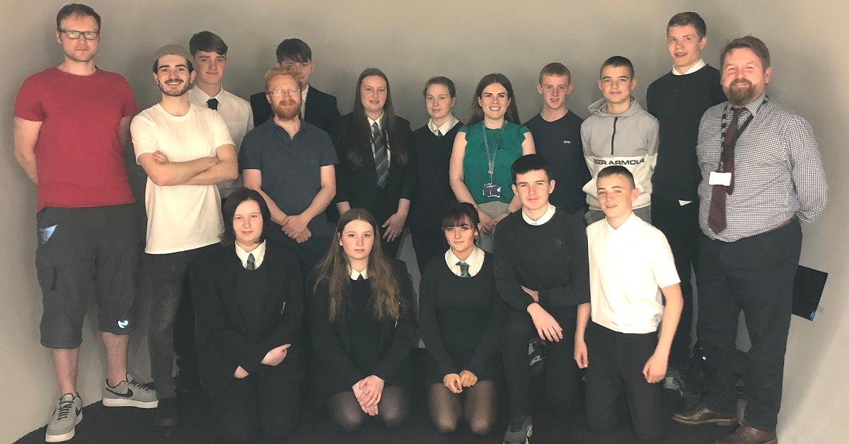 morrisonbuilds's tweet photo. Wonderful to see @Stewarton_Acad pupils working with @SoluisGroup on a #HealthandSafety #animation based on their design that won @DYWAyrshire #Learn4Work competition. #CommunityBenefits #ChildSafetyWeek https://t.co/JyPC3pLoYF