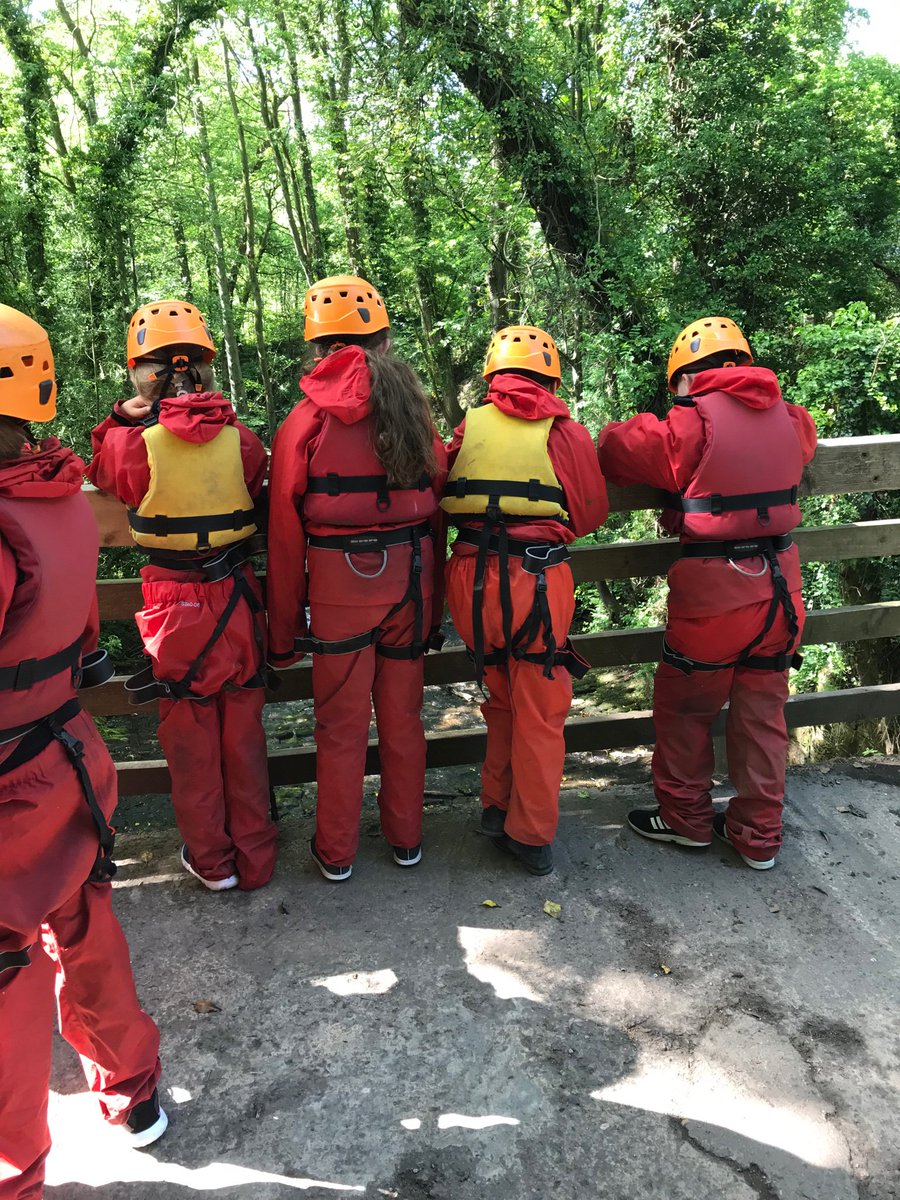 Mrs Cartledge’s group this morning as they were waiting to abseil down the waterfall! It was so exciting!