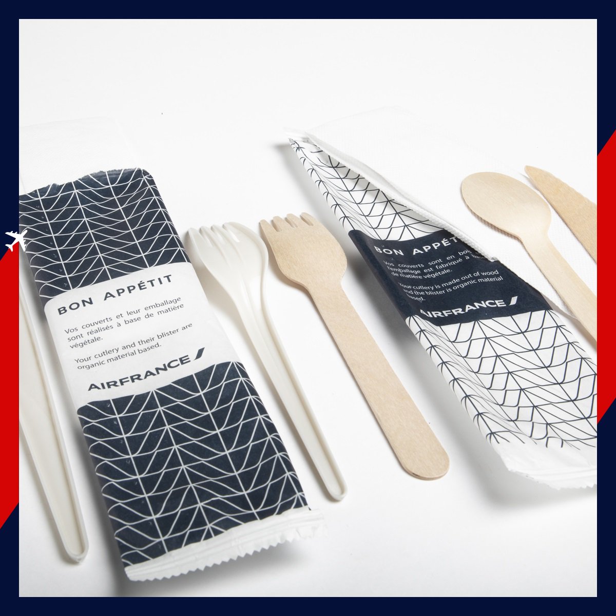 Yesterday, on our Paris-Detroit flight, bio-based materials replaced single-use plastic items. #AirFrance is committed to eliminating 210 million plastic items by the end of 2019 👉bit.ly/AFcommitment
#AFTakesCare