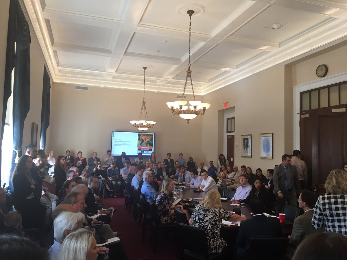 Standing room only for the NACE Congressional briefing on the negative impact corrosion has on safe drinking water. <a href="/NACEtweet/">NACE International</a>