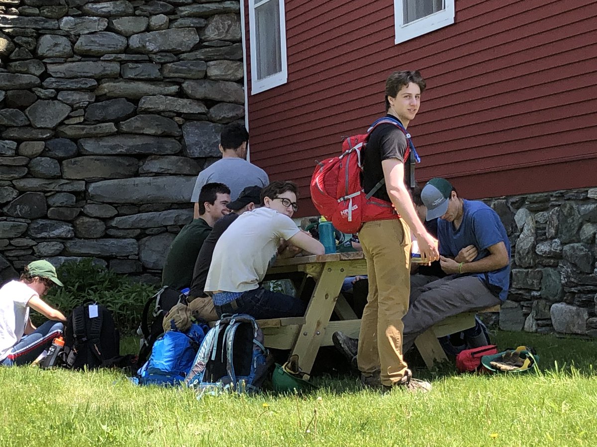 corycoffey152's tweet photo. CVU RISE day 6. Lunch after a morning of trail work at VYCC. #cvsdvt #PeterLangela #CVURISE https://t.co/3vibxPpI65