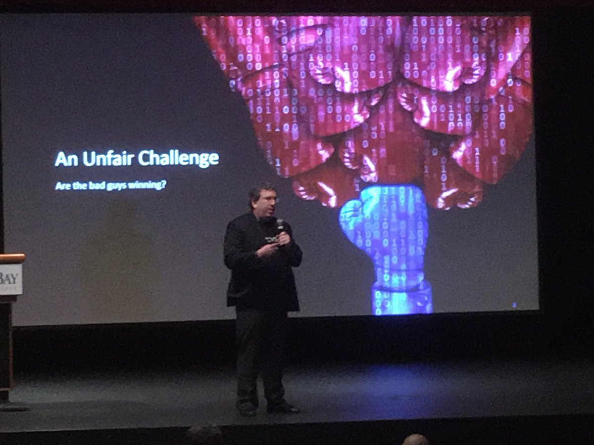 Towerwall's tweet photo. @matthewofisch from @pcysys on threat management and the future of penetration testing. #summitbuzz19 https://t.co/wXKmOP1dAE