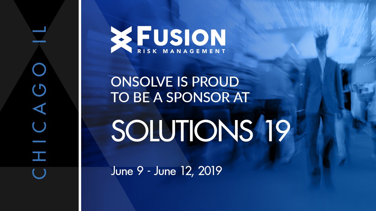 CodeREDbyC24's tweet photo. We're proud to be a part of @FusionRiskMgmt's #Solutions19 event! Industry leaders from all over the world gather for three days of networking, education, and innovation. We hope to see you there! #riskmanagement #businesscontinuity #crisismanagement https://t.co/WLmIuvyFDe