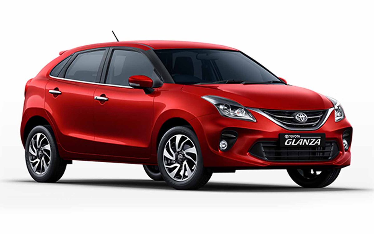 carzgarage's tweet photo. #ToyotaGlanza Launched; Prices Start At ₹ 7.22 Lakh; Powered by 1.2-litre petrol &amp; comes with 3yr/1 lakh km warranty >https://t.co/gtxnVSfYV7 https://t.co/Dj8GAUyoCR