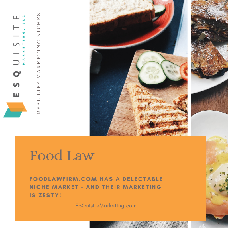 ESQuisiteMarke1's tweet photo. Thursday = Niche Marketing Day
Today we are highlighting the awesome job @FoodLawFirm is doing in the #foodlaw niche!
#LawyersWhoMarket #ESQuisite #NicheMarketing #LegalMarketing https://t.co/SfZSE01MOn