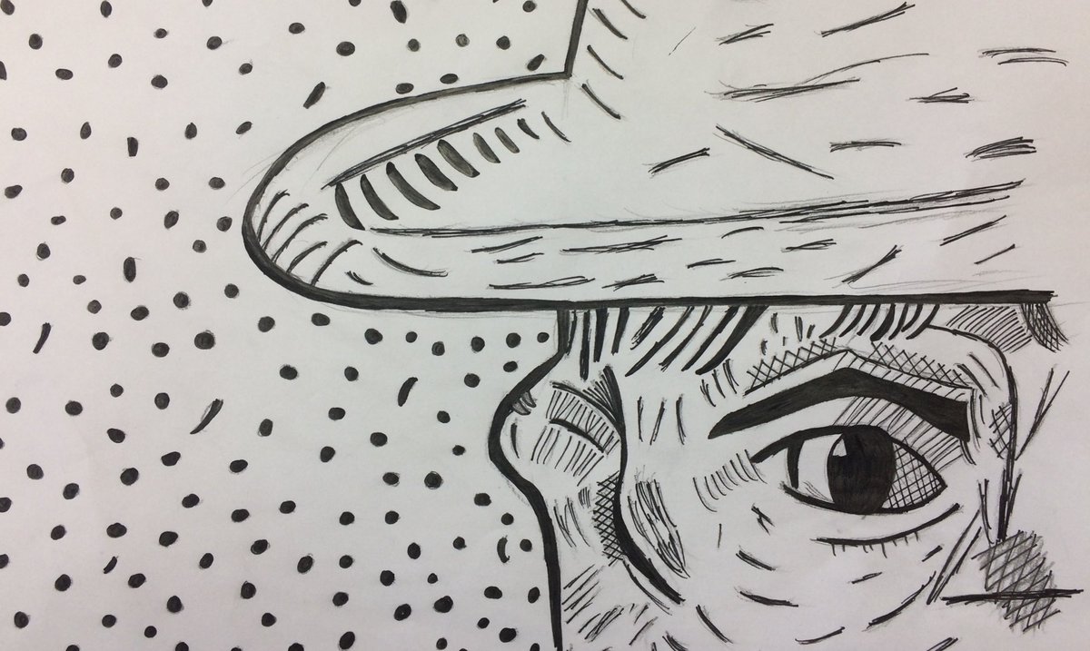 A wonderful piece of art work by Reanna who has been looking at lines and mark making in Van Gogh’s work. #creative #futureartist #LoveTBAP @HeadTBAP