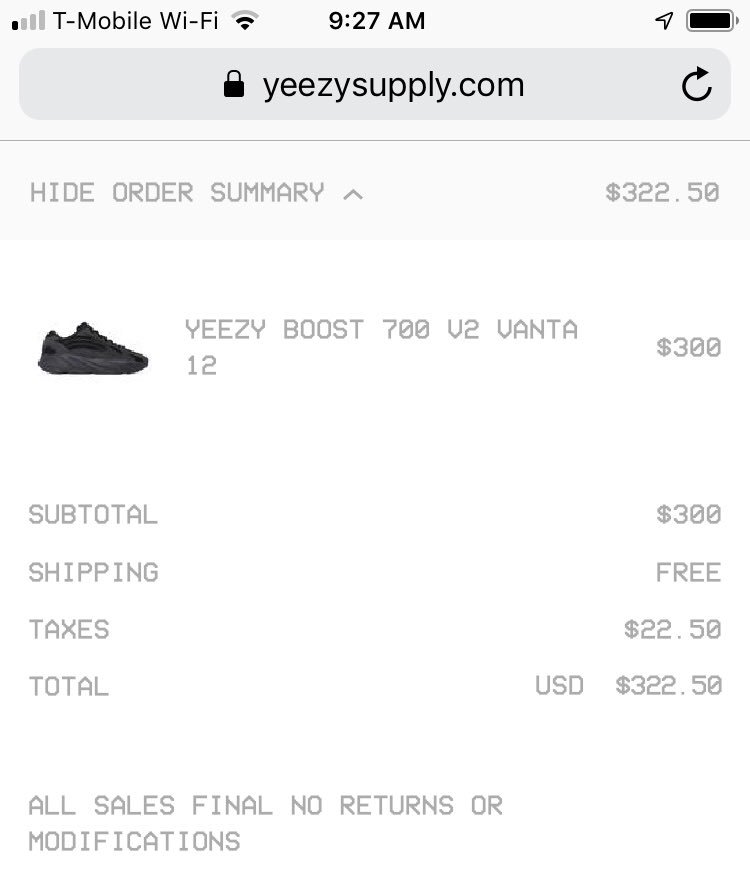 yeezy supply checkout page link