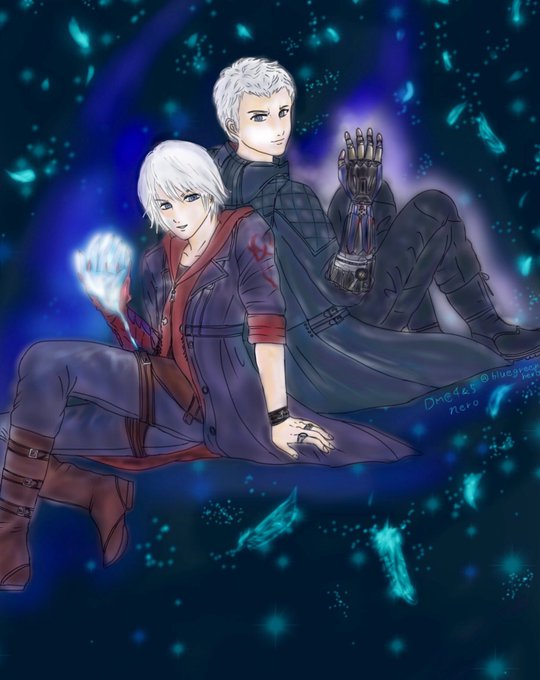 dante (devil may cry and 1 more) drawn by xiaopa25