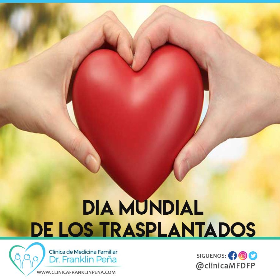 clinicaMFDFP's tweet photo. Día mundial de los trasplantados
La Organización Mundial de la Salud y la Organización Nacional de Trasplantes, celebran el 6 de junio el Día Mundial de los pacientes trasplantados. 
#ClinicaMFDFP #Donacion #Trasplantes https://t.co/s7kphFu6gq