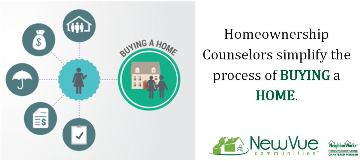 ARE YOU READY TO MAKE THE BIG MOVE?  Learn from real estate professionals on what it takes to purchase your first home.  START by registering for an in-person or online Homebuyer Education Class.  Click here 👉 newvuecommunities.org/home-ownership….