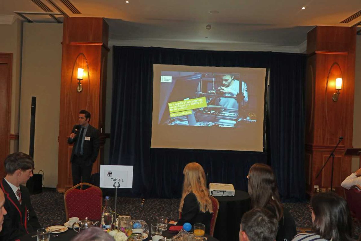 S6 pupils at Carnoustie High took part in a Business Breakfast on Wednesday am at Carnoustie Golf Hotel as part of their Induction Week. 85 pupils &amp; 45 guests met to discuss career pathways &amp; heard an inspiring talk from Mr James Russell, Director CIAG Operations, SDS.